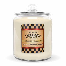 REMINISCENT -NANAS CHRISTMAS COBBLER- COOKIE JAR - huge big large famous baked sweet rich original trademark top seller strong powerful premium vegan soy wax coconut long burning clean scented candle