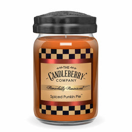 REMINISCENT - LARGE JAR - SPICED PUMPKIN PIE - orange rust gourmand sweet bakery strong powerful premium soy vegan essential oil soy coconut wax strong long burning best seller scented candles