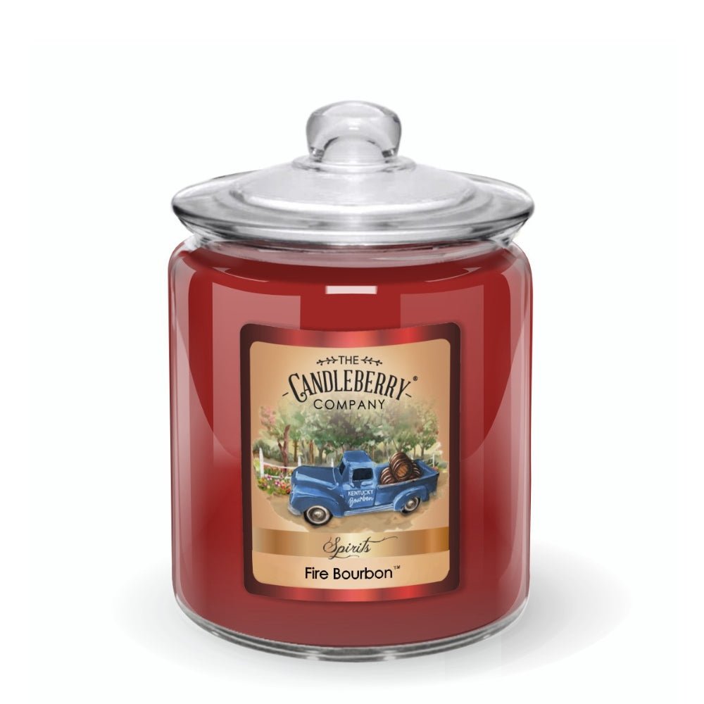 SPIRITS  - CANDY JAR - FIRE BOURBON - kentucky whiskey cinnamon best powerful candles premium scented strong original fine home fragrance soy coconut vegan concentrated tasting jim beam jack daniels buffalo trace wild