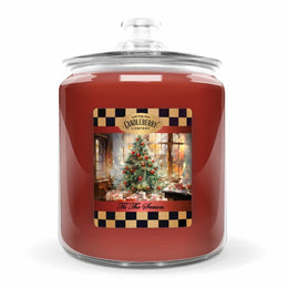 REMINISCENT - COOKIE JAR - TIS THE SEASON - 4 wicks huge big RED Christmas gift gourmand sweet baked apple pie pastry premium soy vegan essential oil soy coconut wax strong long burning best seller scented candles