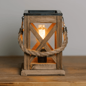 walnut and rope tart warmer