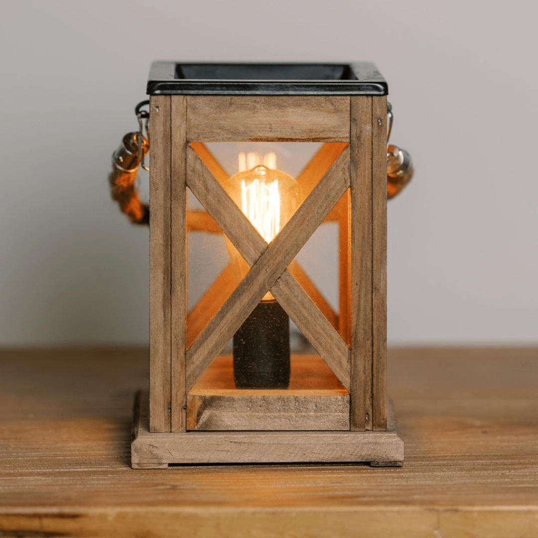 walnut and rope tart warmer rope behind