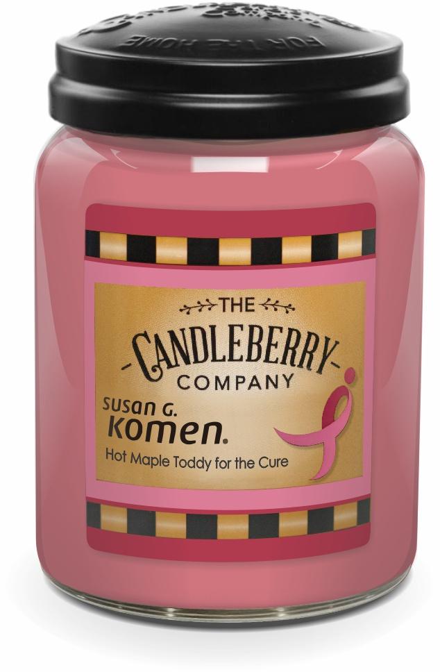 Susan G. Komen, 26 oz. Large Jar, Scented Candle 26 oz. Large Jar Candle The Candleberry® Candle Company 